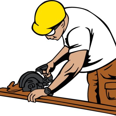 man and power saw Thumbnail
